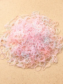 2000 piezas Lazos de pelo desechables simples para niñas, accesorios de pelo casuales para uso diario - Multicolor - Ver 3