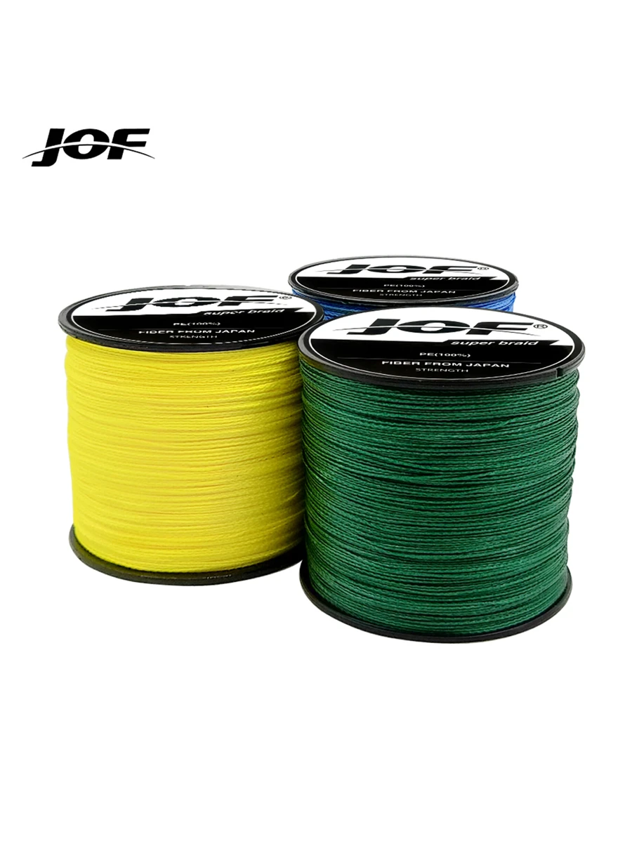 JOF 編織線8x500M全部適用於釣魚線20-100LBPE線適用於大海垂釣 - 綠色 - 查看 1