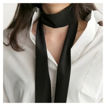 Women Satin Sash Belts, Bridal Wedding Satin Sash Belt, Bow Knot Decorated Waist Belt, Long Sash Dress Belt for Women, Wedding Bridesmaid Sash Dress Belt, Vintage Waist Band for Dress, Black - Black - View 6