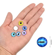 圓形玻璃眼睛,100入組12mm,龍貓眼,小玩偶眼睛工藝,玩偶眼睛,玻璃眼睛適用於玩偶,玻璃圓頂眼睛,眼睛圖案凸圓形,木偶玩偶工藝,玩偶針織,柔軟玩具,動物眼睛製作 - 彩色 - 查看 5