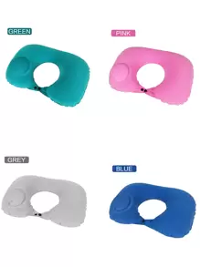 STONEGO Travel Washable Neck Cushion  Pillow Inflatable Air Blow Up Travel Pillow Airplane Inflatable Neck Pillow Travel Accessories Comfortable Sleep Pillows Camping Portable Outdoor Sleeping Bag Pillow Stonego Life Supplies