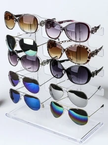 1入組透明太陽眼鏡展示架 - 無色 - 查看 3