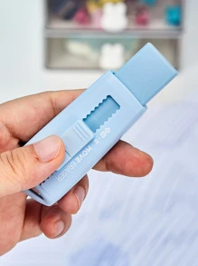 1入組創意推拉式藍色更正文具橡皮適用於學習 - 藍色 - 查看 5
