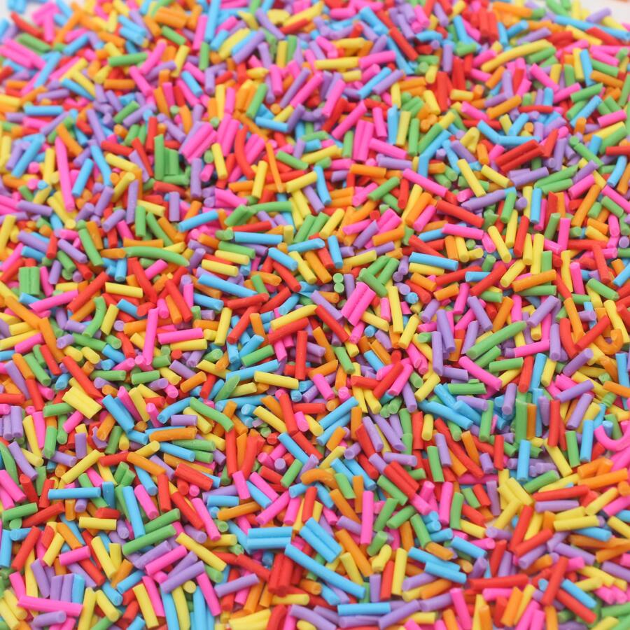 20g/pack Mixed Color Slice-shaped Soft Clay Diy Jewelry Filling Accessories