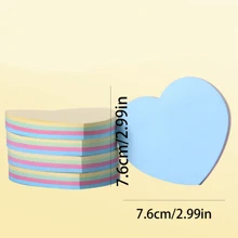 Heart Shaped Sticky Note - Multicolor - View 3