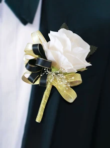 1pc Artificial Flower Decor Party Wrist Corsage - Multicolor - View 5