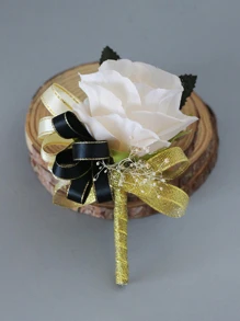 1pc Artificial Flower Decor Party Wrist Corsage - Multicolor - View 3