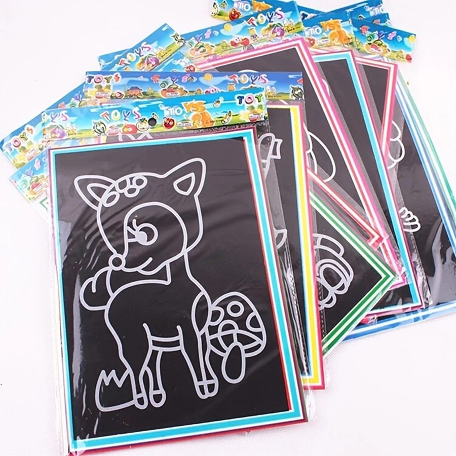 Christmas Decoration 20pcs/Set Scratch Art Drawing Board Magic
