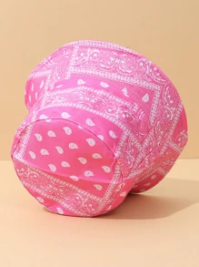 Sombrero cubo reversible con estampado de paisley - Rosa - Ver 2