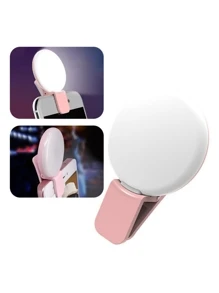 Clip-on Phone Selfie Light - Pink - View 1