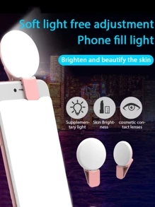 Clip-on Phone Selfie Light - Pink - View 6
