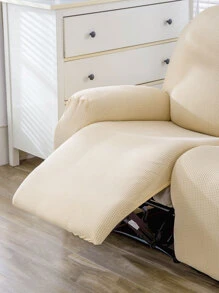 1pc Plain Sofa Slipcover - Beige - View 5