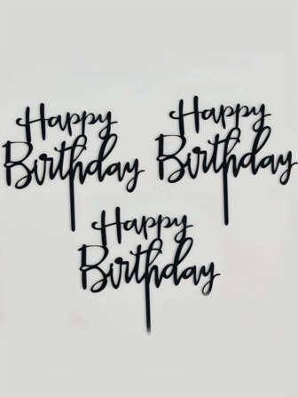 3pcs Birthday Cake Topper