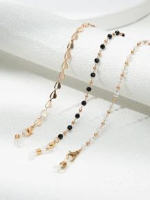 3入組珠子裝飾眼鏡鏈 - 彩色 - 查看 3