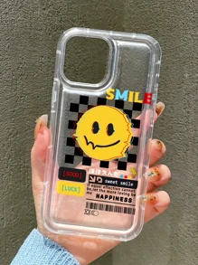 卡通臉透明手機殼 - 彩色 - 查看 3