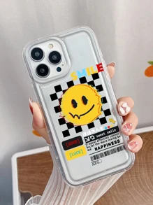 卡通臉透明手機殼 - 彩色 - 查看 2