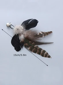 1 pieza negro con alas volador insecto teaser varita mágica Repuesto cabeza , colgar Árbol de gato