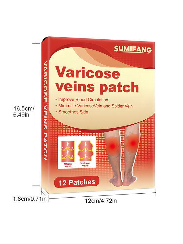 Varicose Veins Treatment Leg Heating Patch Strengthen Capillary Health And Improve Blood