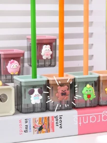 1 pieza Sacapuntas al azar con estampado de dibujos animados - Multicolor - Ver 2