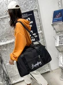 旅行包，双肩背包，极简旅行背包，干湿分离设计，适合户外旅行，女士旅行背包，防水休闲日用背包，带鞋仓 - 黑色 - 查看 2