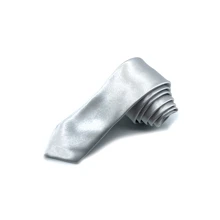 Cà vạt trơn nam thường ngày cho những dịp trang trọng và trang phục công sở - Bạc - Xem 4
