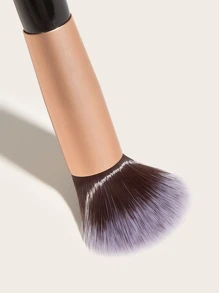 粉底刷,1入組粉底刷,柔軟合成纖維頭髮,液體混紡化妝工具,旅行必備,適合在家旅行或外出使用,化妝品化妝工具適用於初學者 - 黑色 - 查看 3