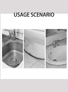 1卷防水防黴廁所填縫條，廚房浴室自粘密封膠帶，浴室防水膠帶避免潮濕，廚房水槽漂亮接縫貼紙 - 灰色 - 查看 3