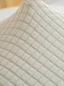 1 件防水提花弹力椅套加厚防滑椅套适用于餐厅卧室客厅户外办公室厨房椅套宠物防污椅子防尘罩秋季家居装饰椅子和椅垫套 - 白色 - 查看 6