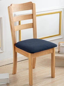 1 tấm bọc ghế đàn hồi Jacquard chống thấm nước, dày dặn, chống trượt, dùng cho ghế ăn, phòng ngủ, phòng khách, ngoài trời, văn phòng, nhà bếp, vỏ bọc ghế chống bẩn cho thú cưng, vỏ bọc ghế chống bụi, trang trí nhà cửa mùa thu, ghế và vỏ đệm ghế - Màu xanh hải quân - Xem 3