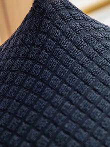 1 tấm bọc ghế đàn hồi Jacquard chống thấm nước, dày dặn, chống trượt, dùng cho ghế ăn, phòng ngủ, phòng khách, ngoài trời, văn phòng, nhà bếp, vỏ bọc ghế chống bẩn cho thú cưng, vỏ bọc ghế chống bụi, trang trí nhà cửa mùa thu, ghế và vỏ đệm ghế - Màu xanh hải quân - Xem 6