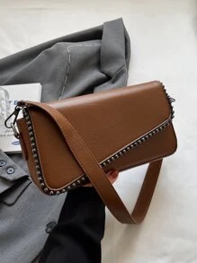 Fashionable And Simple New Style Underarm Shoulder Bag - Brown - View 4