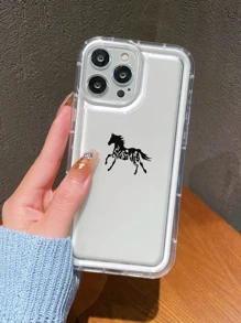 馬圖案透明手機殼 - 彩色 - 查看 2