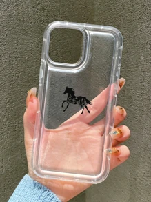 馬圖案透明手機殼 - 彩色 - 查看 4