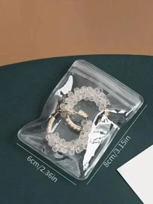 20入組防氧化珠寶袋,清晰珠寶拉鍊袋,小型珠寶收納盒,戒指耳環收納袋,自封珠寶包裝袋,便攜式防水拉鍊袋。珠寶盒,珠寶袋,掛式收納