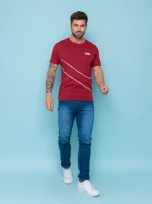 Men Sports Tees & Tanks - Màu Đỏ Sâu - Xem 1