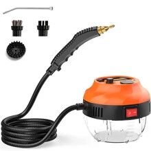 Máy làm sạch bằng hơi nước 2500W, Máy làm sạch bằng hơi nước áp suất cao, Máy làm sạch bằng hơi nước cầm tay để sử dụng tại nhà, Máy làm sạch bằng hơi nước để chăm sóc xe hơi, Làm sạch bằng hơi nước cho vải bọc, Nhà bếp, Phòng tắm, Keo chà ron và Ngói - trái cam - Xem 1