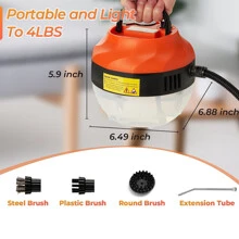 Máy làm sạch bằng hơi nước 2500W, Máy làm sạch bằng hơi nước áp suất cao, Máy làm sạch bằng hơi nước cầm tay để sử dụng tại nhà, Máy làm sạch bằng hơi nước để chăm sóc xe hơi, Làm sạch bằng hơi nước cho vải bọc, Nhà bếp, Phòng tắm, Keo chà ron và Ngói - trái cam - Xem 8