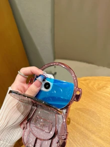 Apple Pink Astronaut Design Phone Case Kawaii Waterproof Shockproof Anti-Fall Scratch Resistant