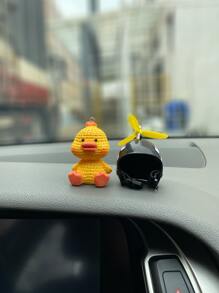 1入組鴨子設計車內裝飾品 - 黃色 - 查看 4