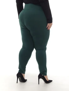 Women Leggings - 軍綠色 - 查看 2