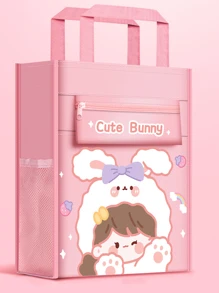 1入組卡通圖案補課手提包 - 彩色 - 查看 1