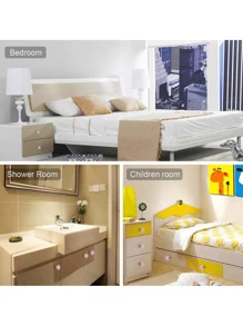 Crystal Glass Cabinet Knobs, 10 Pcs 30mm Diamond Shape Pulls Handles for Drawer Kitchen Cabinets Dresser Cupboard Wardrobe, Clear and Pink - Hồng - Xem 7