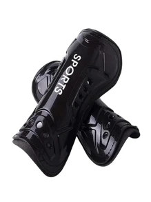2 chiếc Bảo vệ bắp chân ngoài trời cho trẻ em ABS - màu đen - Xem 1