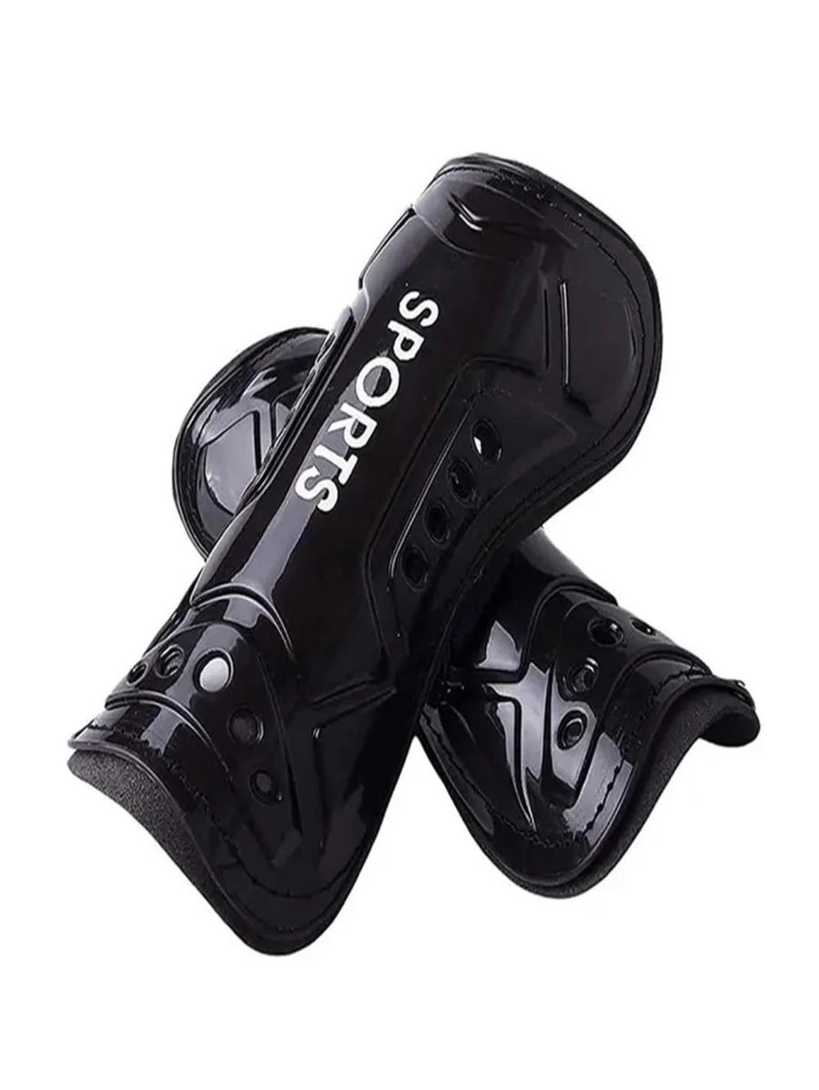 2 chiếc Bảo vệ bắp chân ngoài trời cho trẻ em ABS - màu đen - Xem 1