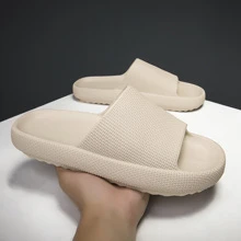 Chinelos De Banheiro Bege Impermeáveis E Antiderrapantes Para Homens/mulheres, Sandálias De Chuveiro Para Praia E Atividades Ao Ar Livre