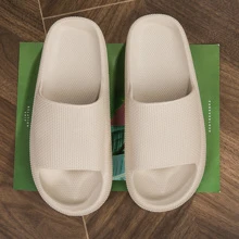 Chinelos De Banheiro Bege Impermeáveis E Antiderrapantes Para Homens/mulheres, Sandálias De Chuveiro Para Praia E Atividades Ao Ar Livre