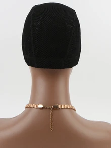 1pc Wig Cap For Making Wigs Black Mesh Dome Cap With Elastic Band Mesh Wig Cap For Making Wigs - Black - View 3