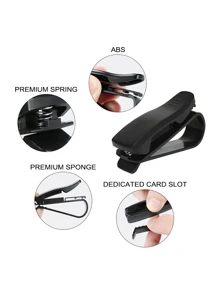 2pcs Car Sun Visor Glasses Holder Clip