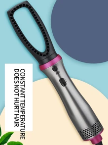 5 In 1 Magic Hair Style Hot Air Brush Hair Dryer Style Curler - Silver - View 7