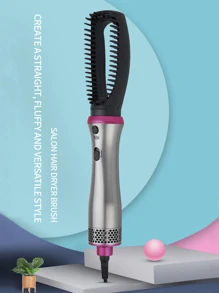 5 In 1 Magic Hair Style Hot Air Brush Hair Dryer Style Curler - Silver - View 3